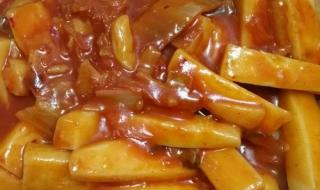 番茄酱怎么炒好吃又红 番茄酱炒年糕的做法